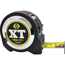 CK XT Tape Measure - Imperial & Metric, 25ft / 7.5m, 27mm